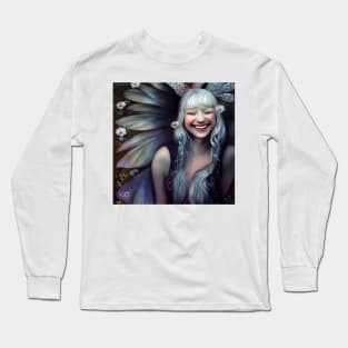 White Flower Faerie Long Sleeve T-Shirt